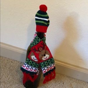 Scarf and Hat for Wine Bottle